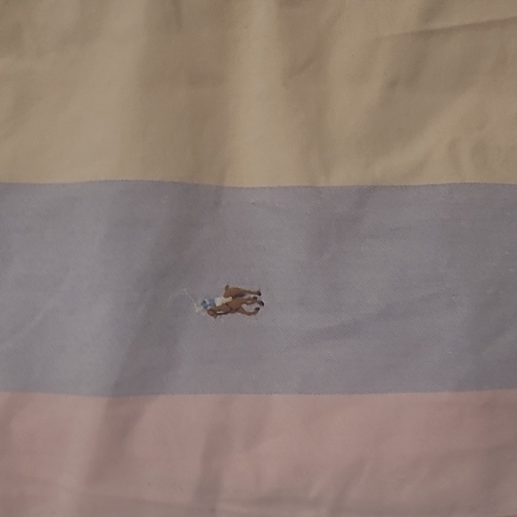 VINTAGE RALPH LAUREN POLO PASTEL STRIPE OXFORD BUTTON DOWN SHIRT - Picture 4 of 6